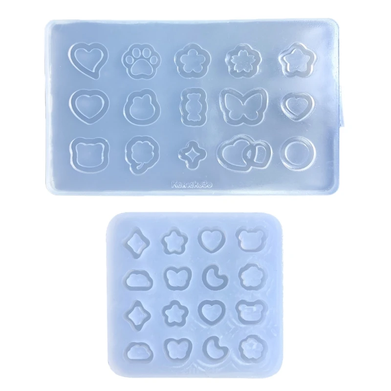 

Resin Shaker Filling Mold,Silicone Heart Mold Epoxy Resin Mold Filler Quicksand Casting Filling Mold for Jewelry Making