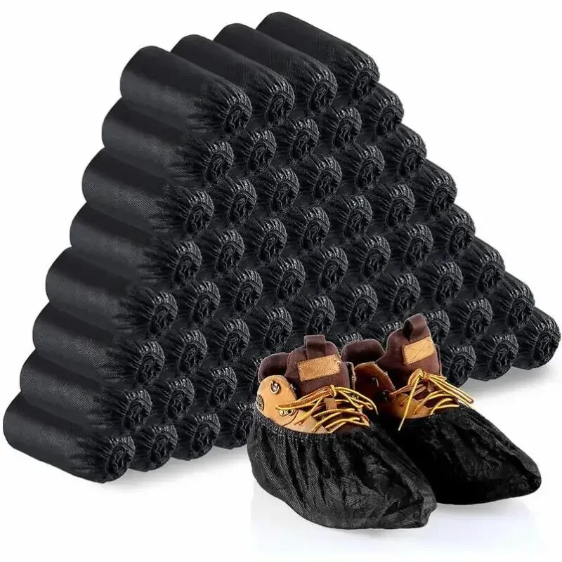 10-100pcs Disposable Boot Shoe Covers Foot Booties Shoe Coverings Non Slip Shoe & Boot Covers for Indoor Home Workplace