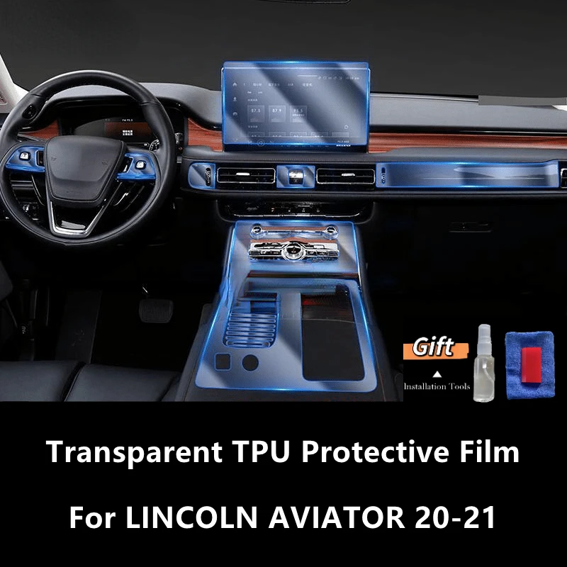 

Внутренняя центральная консоль для LINCOLN AVIATOR 20-21, прозрачная фотопленка для ремонта от царапин, аксессуары для ремонта