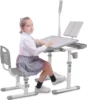 Kids Desk Chair Set, School Desk for  Art for Study for Kids with Adjustable Height, 40-Degree 1