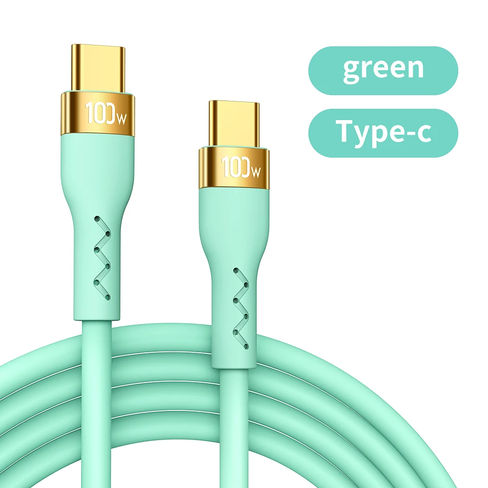 Joyroom 100W USB C to USB Type C Cable for MacBook iPad Liquid Silicone Fast Charge Cable Quick Charge 4.0 Cord For Xiaomi POCO iphone charger adapter Cables