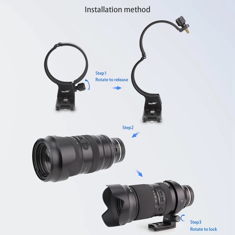 Lens Collar Ondersteuning Statief Mount Ring Compatibel met Sigma 150-600mm f/5-6.3 DG OS HSM Hedendaagse TS-71 Lens, Trapas is ARCA Quick Release Plate voor ARCA-SWISS Fit Statief Ball Head Clamp
