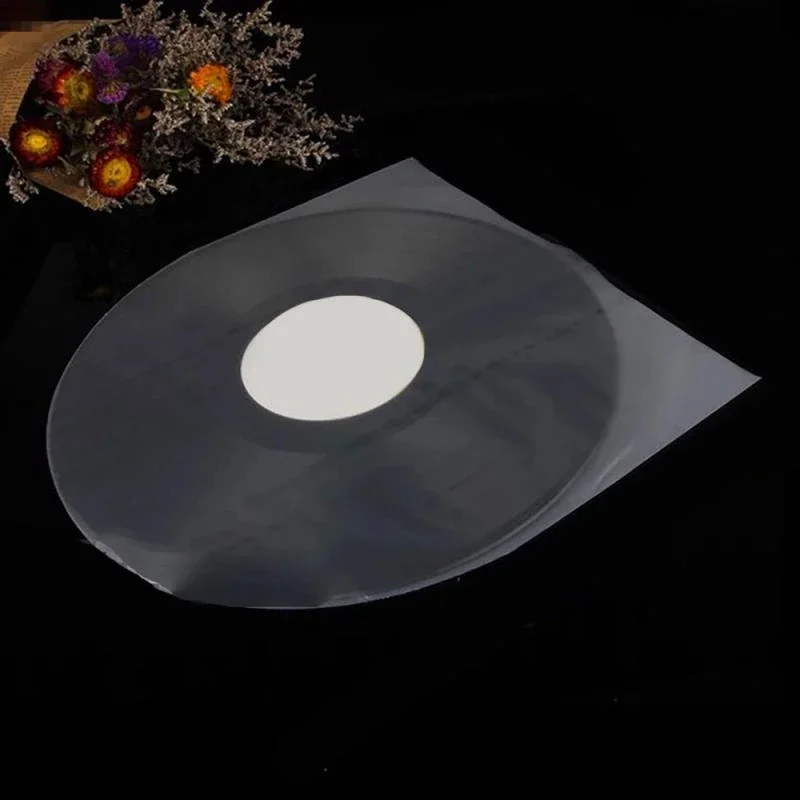 50PCS 12 inch Vinyl Record Protecter LP Record Plastic Bags Anti-Static Sleeves Outer Inner Plastic Clear Cover Container vinyl record bag