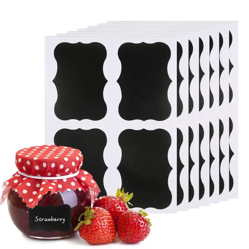 Waterproof Blackboard Stickers Household Kitchen Jam Jars Organizer Labels Storage Bottles Tags Chalkboard Sticker Label