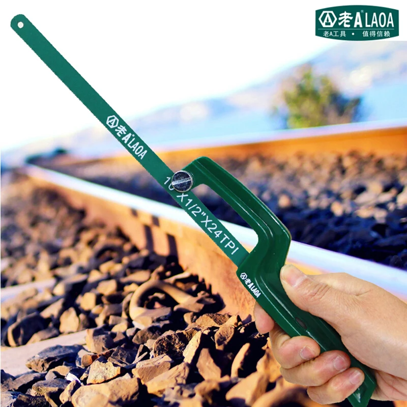 LAOA Mini Hacksaw Portable Metal Cutting Tool for 10" Household Steel Saw LA114010