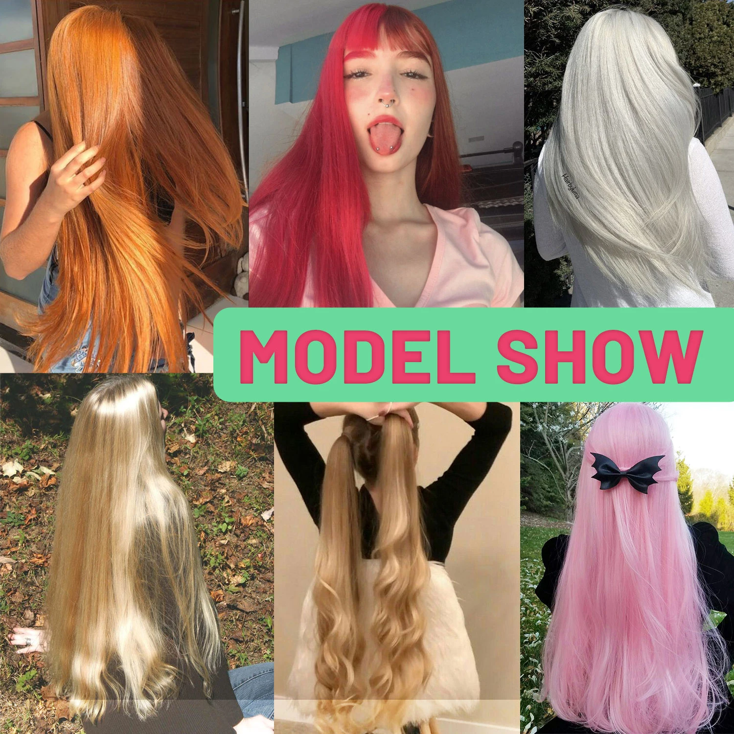 Silike Straight Hair Bundles 60CM Natural Hair Extensions High Heat Fibers Long Synthetic Silky Yaki Straight Weaving