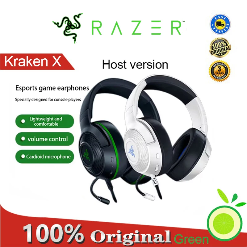 

Razer Kraken X Host version 3.5mm Headworn 7.1 surround esports game headphones