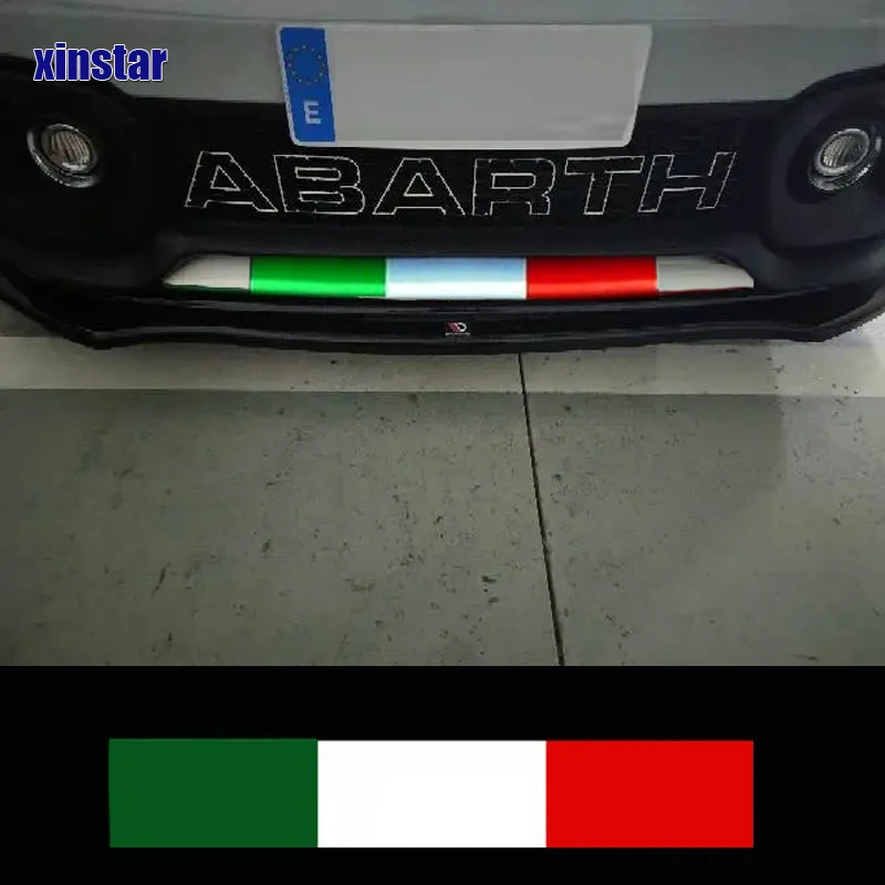 Decalcomania Adesiva Paraurti Anteriore Auto Per Fiat 500 Abarth 595 695 Accessori Auto