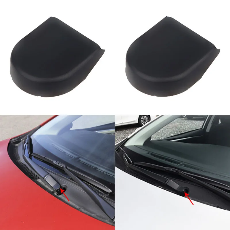 

2Pcs Front Windshield Wiper Arm Head Nut Cap Cover For Toyota Corolla Verso Yaris Auris Fielder Car Replacement OE# 85292-0F010