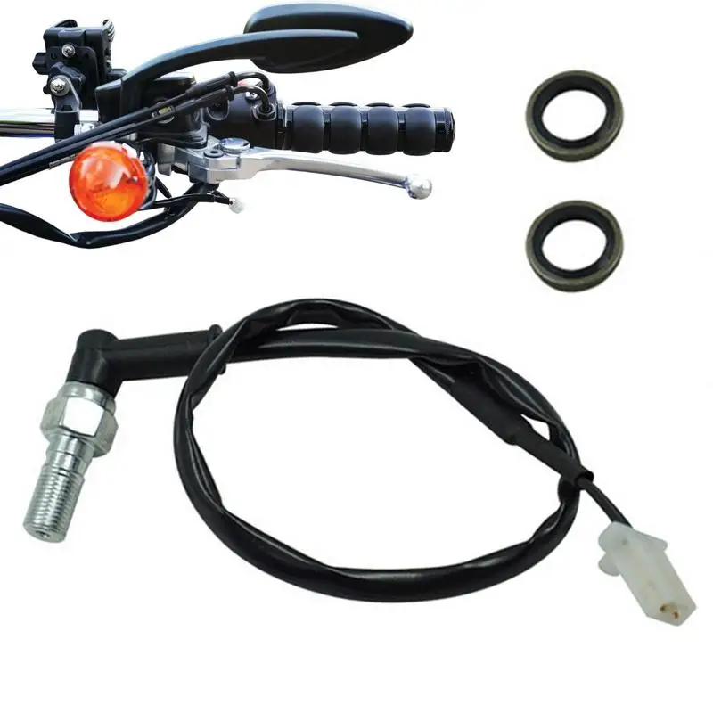 Motorcycle Hydraulic Brake Switch Rear Brake Hose Braided Brake Line Kit Universal Hydraulic Brake Pressure Light Switch electric modified rear brake n1s big abalone four caliper brake kit 220 brake disc free delivery