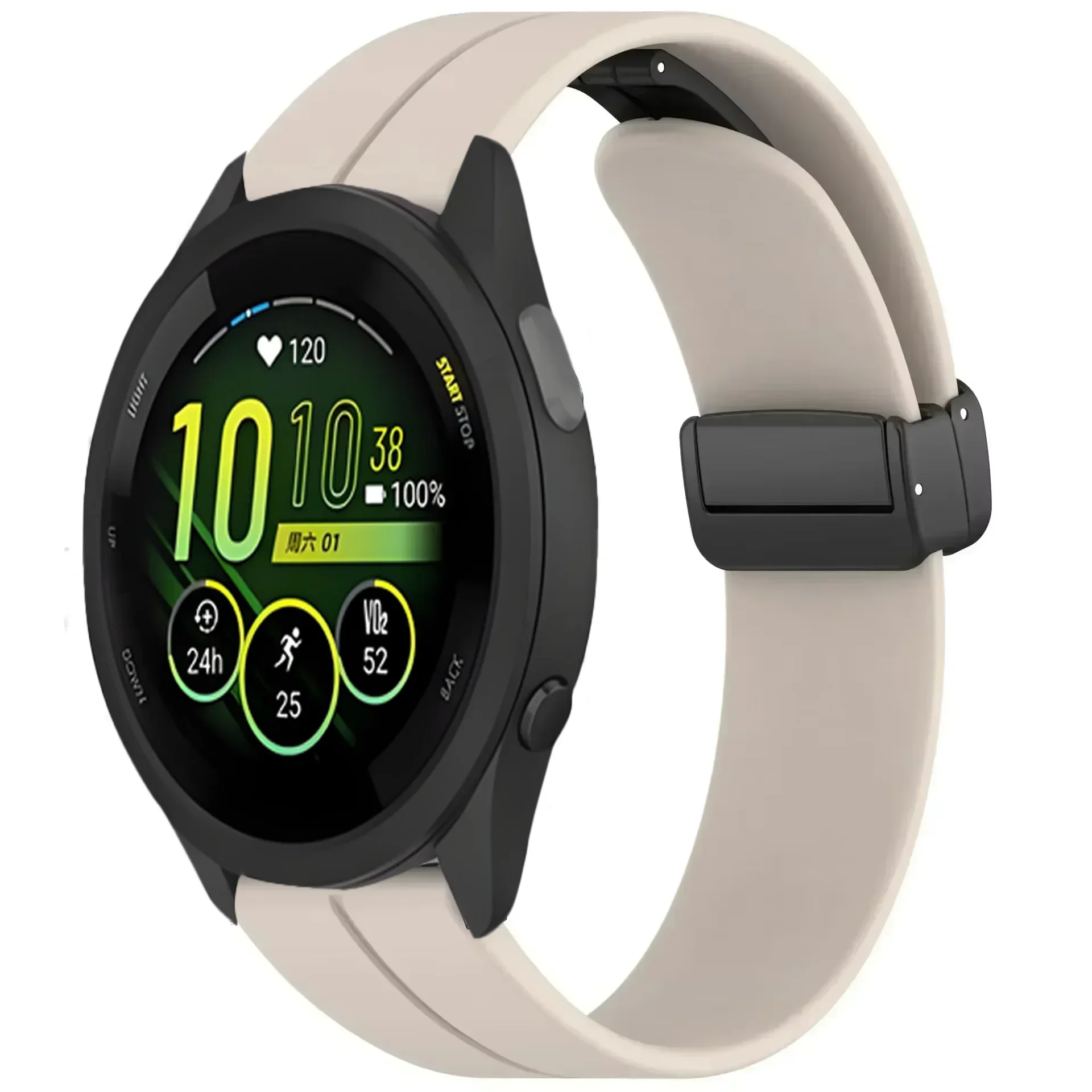 Silicone Magnetic Strap - Soft & Comfortable Band, 20mm/22mm