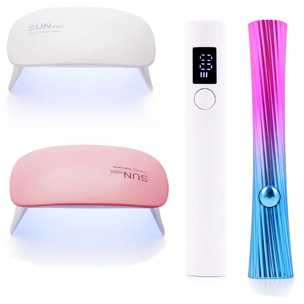 Hand held portable nail enhancement lamp LED display nail polish nail glue baking lamp UV slot lamp USB Cable Nail FlashlightPen 6