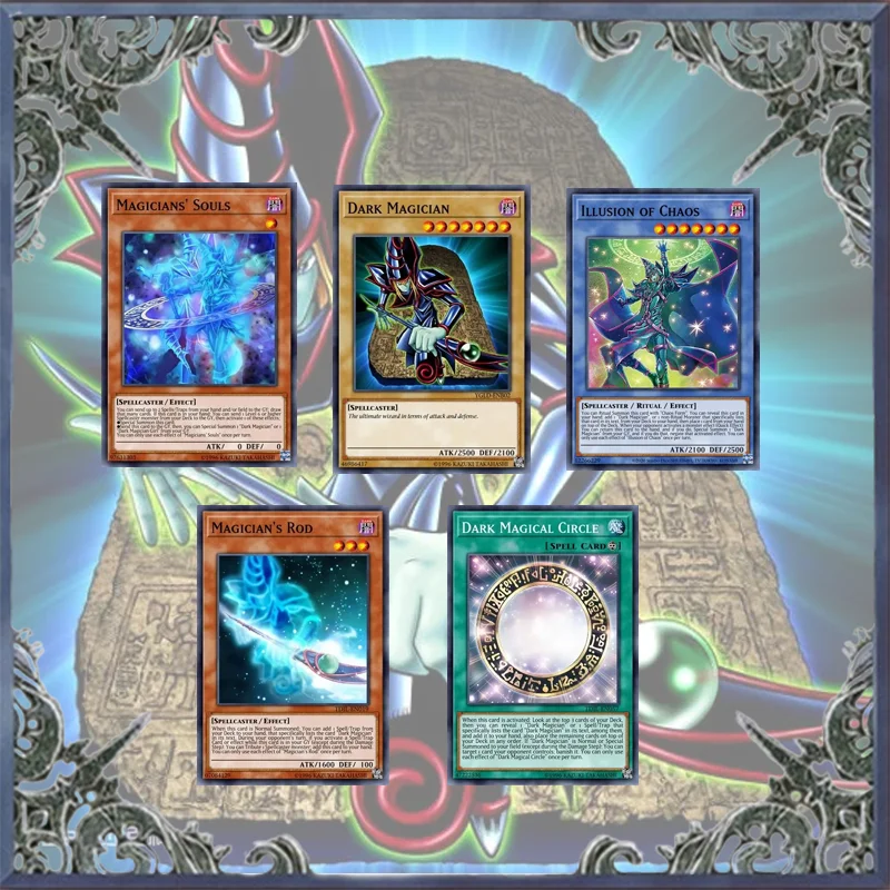 Yugioh 58Pcs Dark Magician Deck Carta Fai Da Te