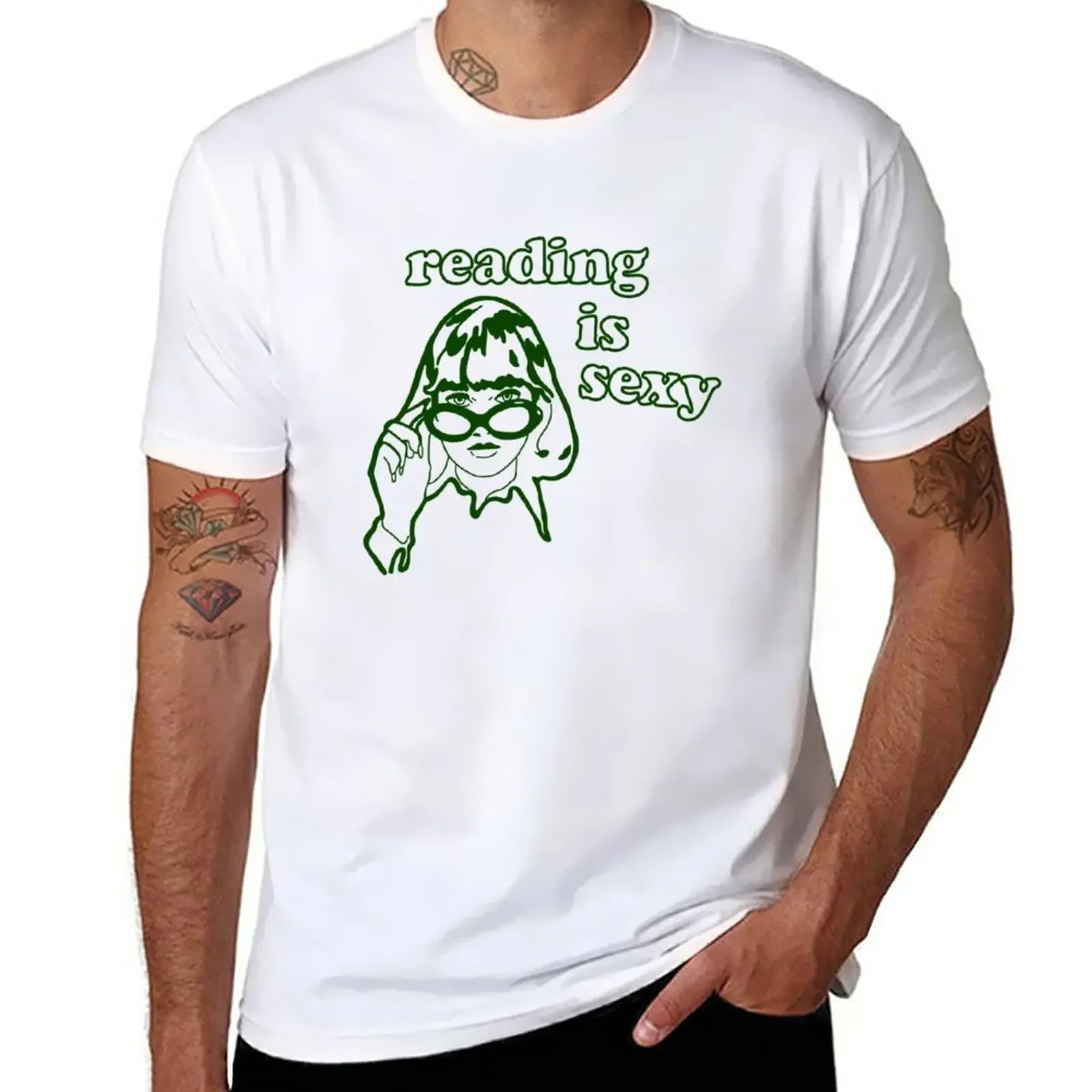 

Reading Is Sexy TV Show Funny T-Shirt blacks anime new edition sports fans mens graphic t-shirts
