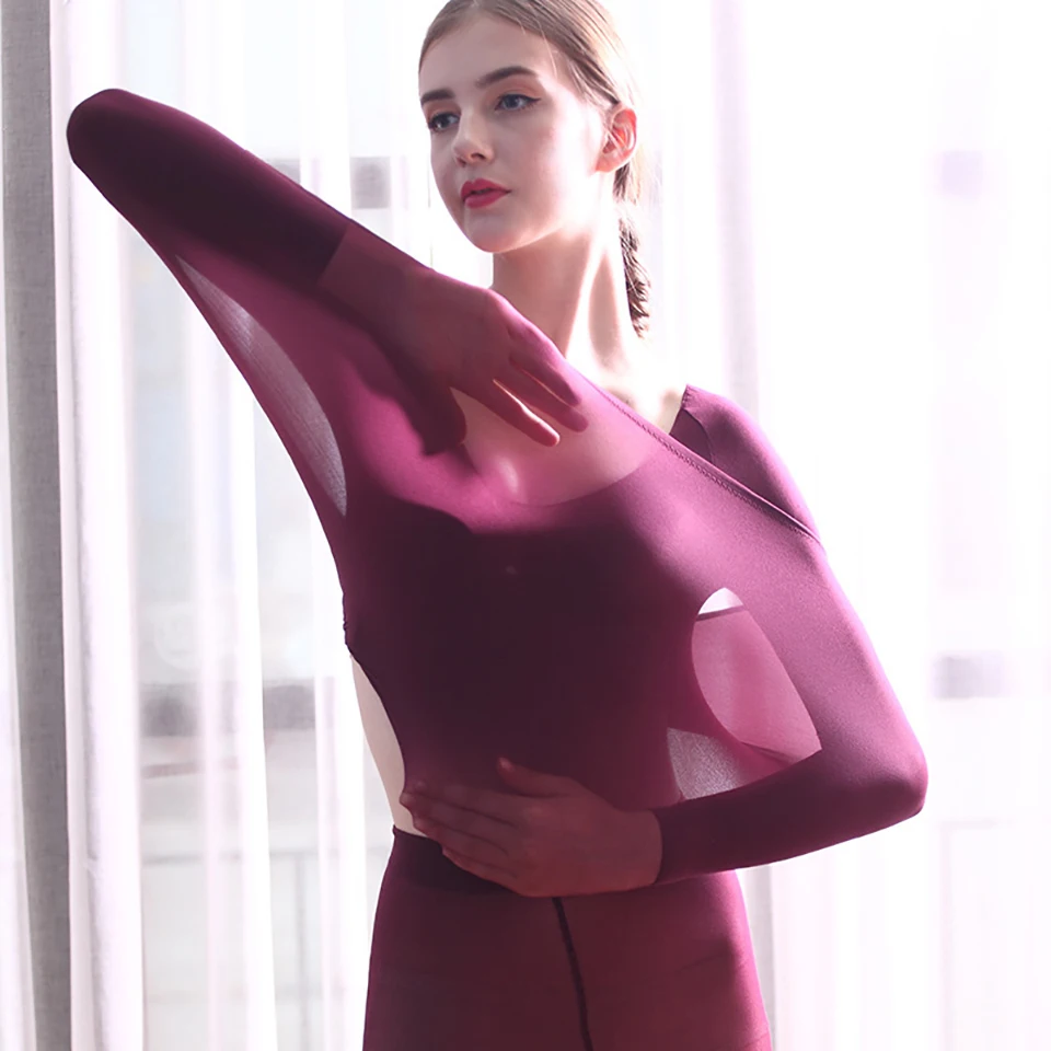 Women's Long Sleeve Underwear Ultra Thin Long Johns Crewneck Thermal Underwear Sets Warm Base Layer 2pcs Suit