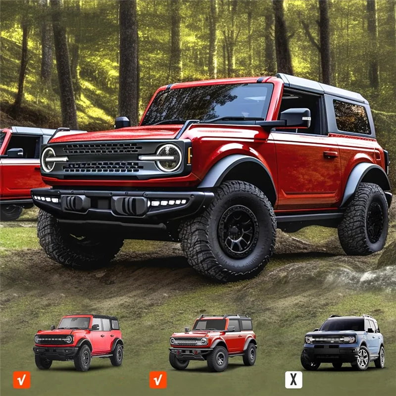 Ford Bronco 2021-2023 2/4 도어 용 LED 안개등 어셈블리, 범퍼 안개등 주간 주행 등 액세서리