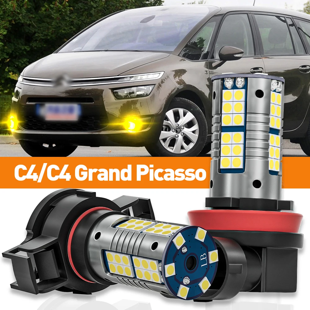 

2pcs LED Fog Light For Citroen C4 Aircross Cactus Grand Picasso 2009 2010 2011 2012 2013 2014 2015 Accessories Canbus Lamp