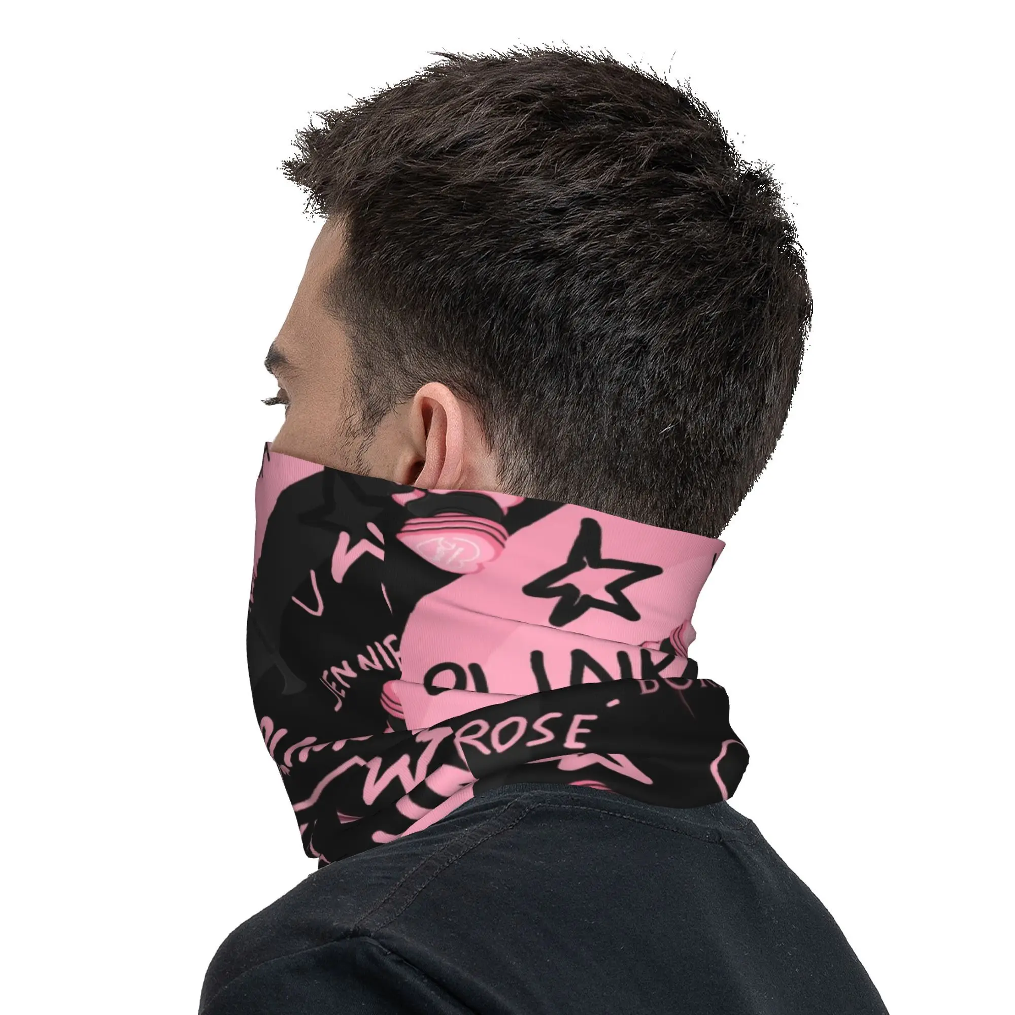 Bandana Scarf Bandana Neck Warmer Kpop Neck Gaiter Men Women UV Face Shield Winter Cycling