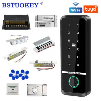 Tuya App Access Control System Kit Safe Electronic Gate Opener Home Garage Digital Set Eletric Magnetic RFID Smart Door Lock Kit 1