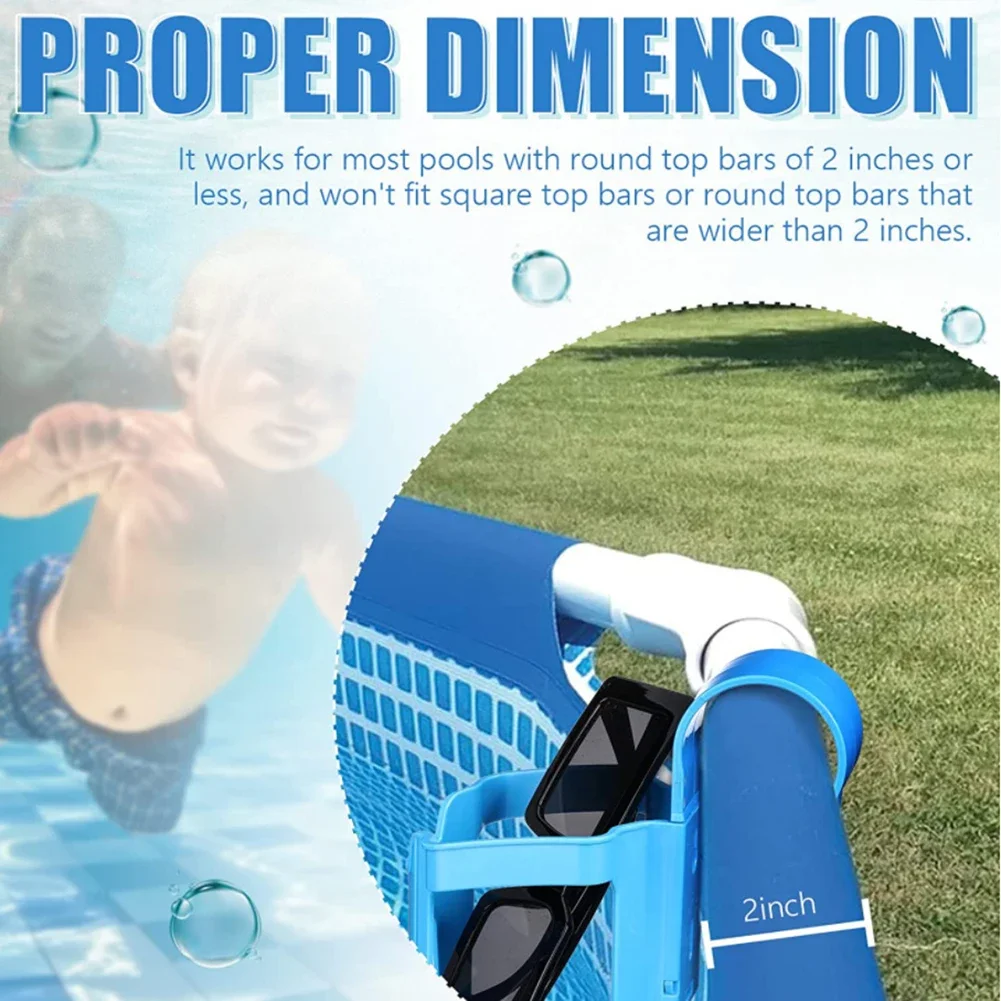 Plastic Poolside Cup Holder for Above Ground Pools