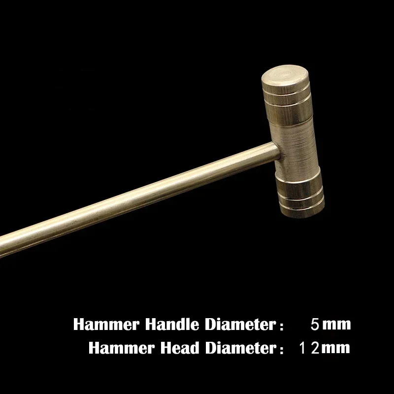 Solid Small Brass Hammer Clock Watch Repairing Copper and Iron Dual Purpose Hammer Precision Installation Hand Tools Maintenance 2