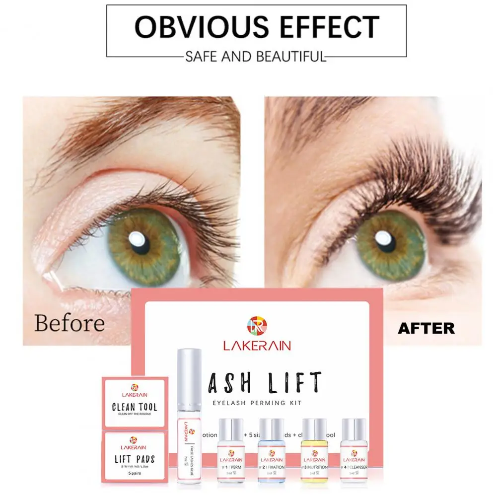 

Eyelash Perm Set Beauty Tools Non-irritating Cosmetics Lash Lifting Eyelash Perm Set Curl Eyelash Lotion Easy to Use