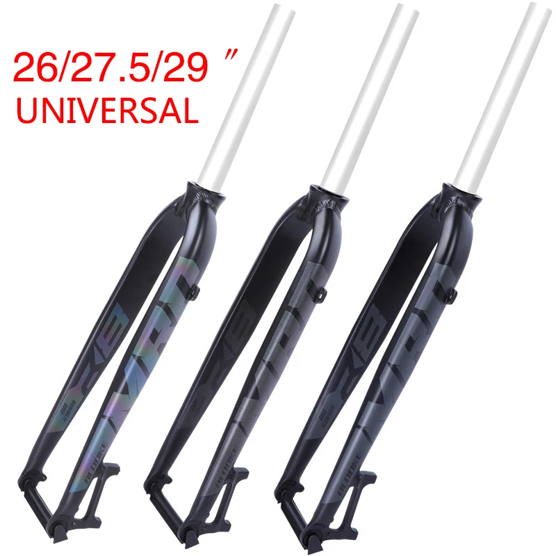 Forcella Anteriore Per Bicicletta Horquilla Mtb 26/27/529 Lega Di Alluminio Garfo Rigido Forcella Parti Bici Velo