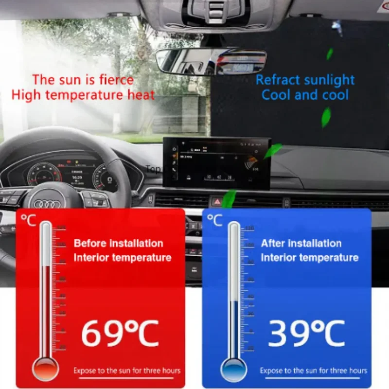 Summer Car Sunshade For Renault Koleos QM6 ~ Front Windshield Sunshade Sun Protection Heat Insulation Auto Accessories