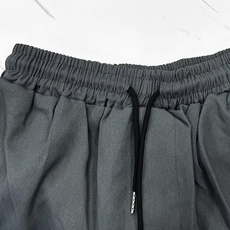 Casual Sports Pants Men Summer Thin Harlan Elastic Cargo Pants Loose Sports Trend Tie Feet