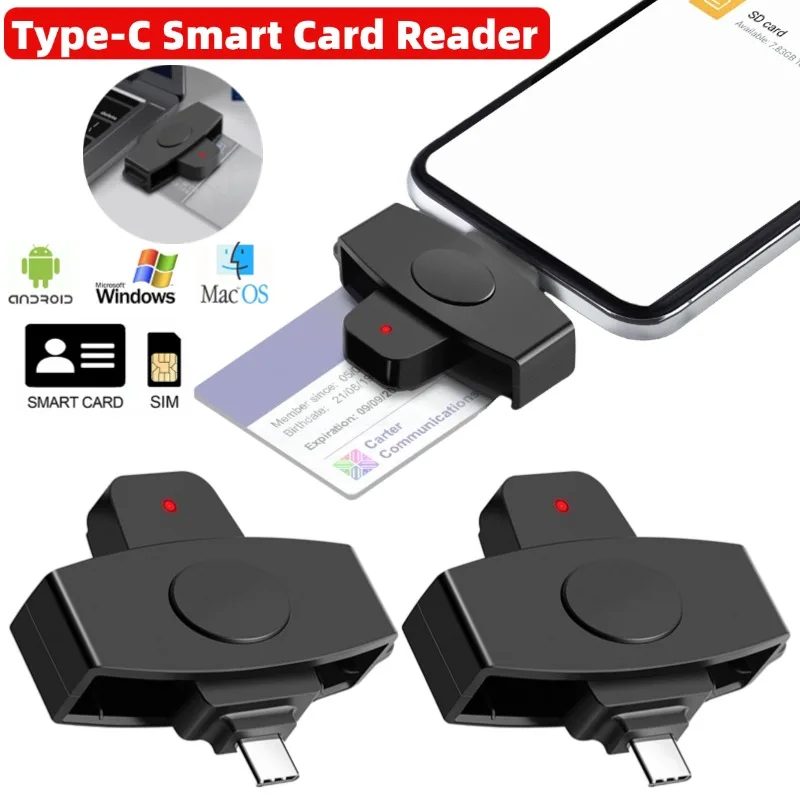 Type-C Smart Card Reader for Secure Transactions and Tax Declarations