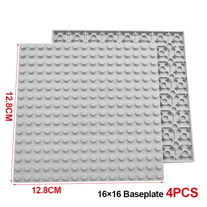 Double-Sided Building Blocks Base Plate 16x16 for Creative Construction