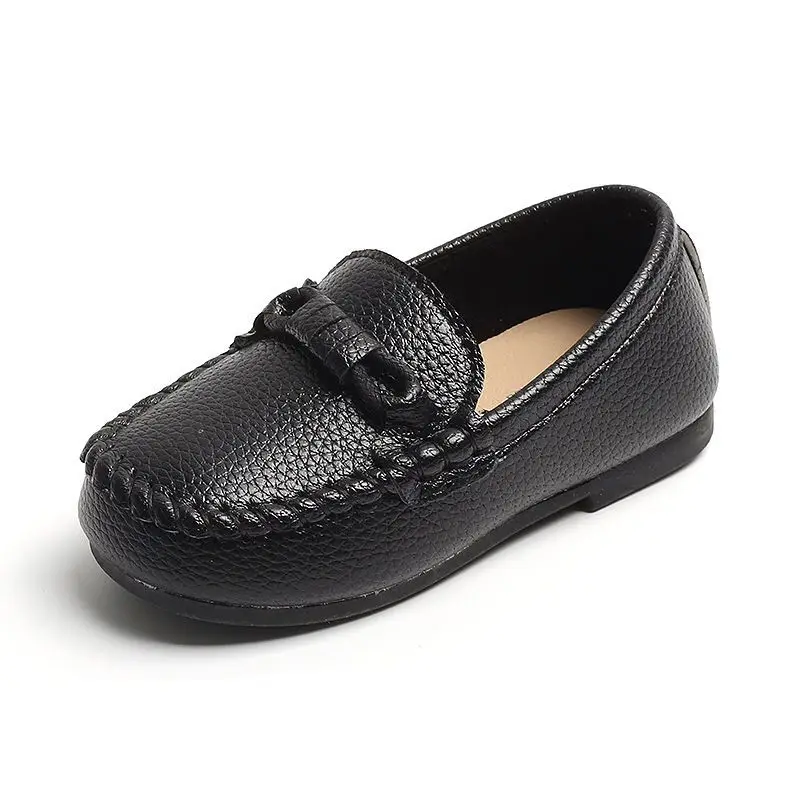 

1-6Y Boys Loafers Children Shoes Toddler Leather Oxfords Casual Sneakers Girls Moccasins Kids Slip-on Shoes Black Casual Shoes