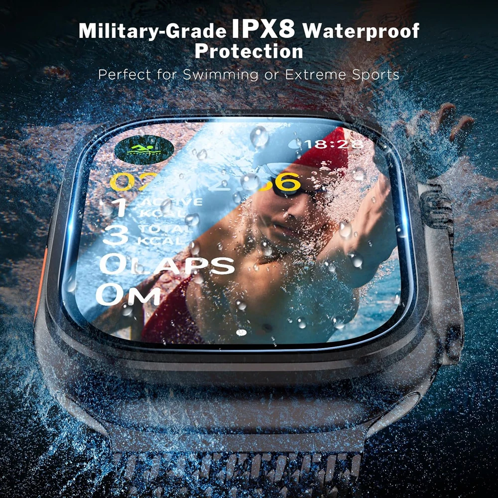 سهلة التركيب من الزجاج المقسى لساعة أبل الترا 1/2/...