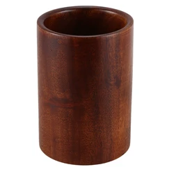 Elegant Wooden Utensil Holder for Kitchen Countertop and Dining Table (Wood color)