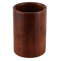 Utensil Holder, Wooden Kitchen Cooking Utensils Holder For Spoons ,Spatulas, Countertop Dining Table Desk, 3.4 X 3.4 X 5 Inch 1