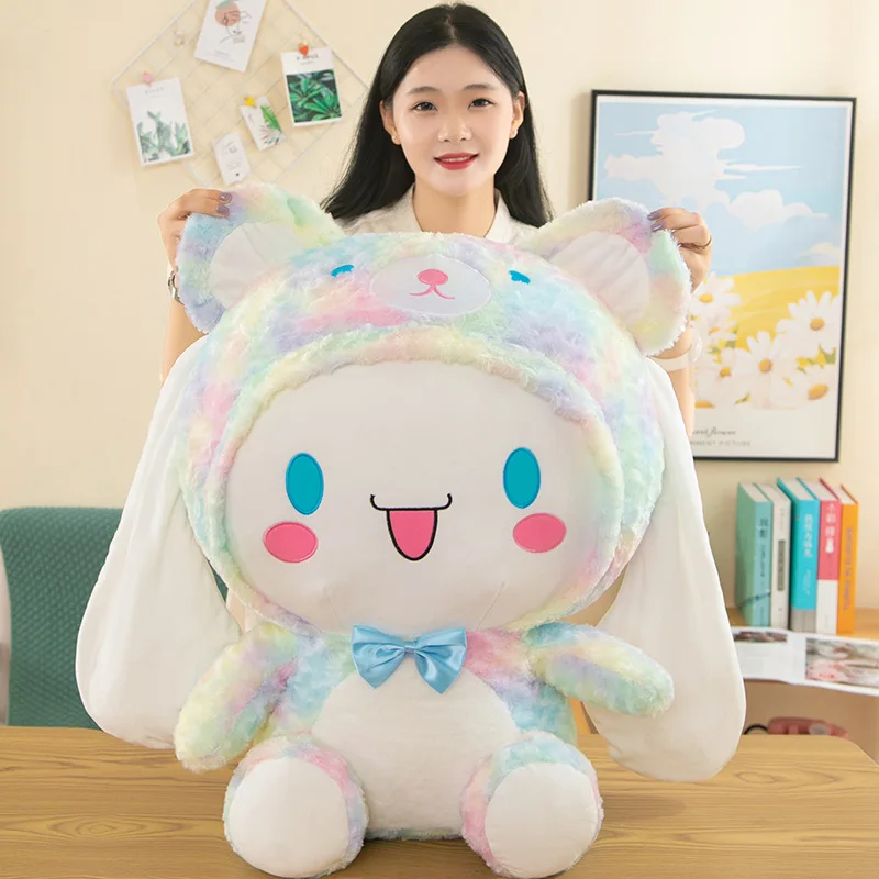 

Большой размер Sanrio Kawaii Cinnamoroll Собака Плюшевые игрушки Подушка Мягкие животные комфортные мягкие куклы мультфильм аниме игрушка детский подарок на день рождения