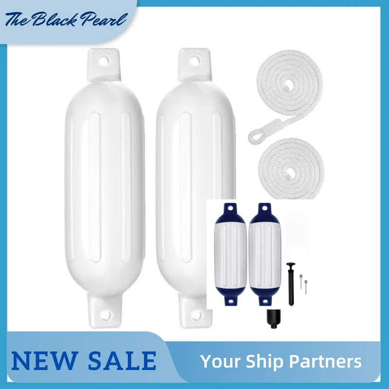 

Multi-Function Marine Bumper Balls: XS/S(4.5x16in-110x400mm/5.5x20in-140x500mm)Ship Protection, Shore Collisions, & Safe Docking