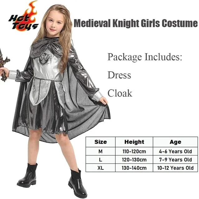 Ancient Roman Greece gladiator knight costumes for girls Halloween party