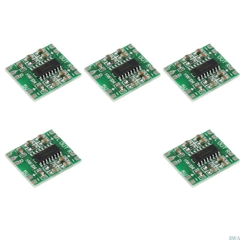 Compactly & Mobile Devices Compactly Design 앰프에서 명확한 오디오 출력을위한 R9UA 효율적인 2x3W 디지털 앰프 보드