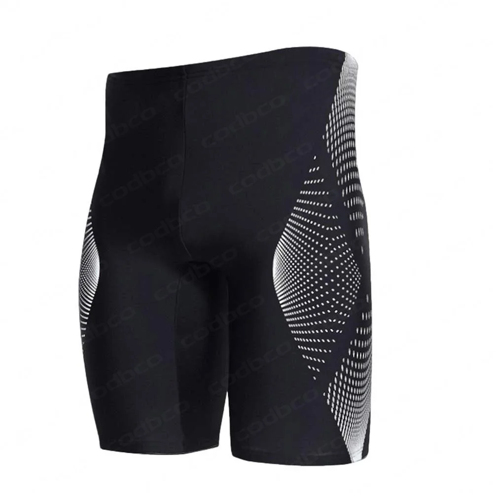 Summer Men's Swim Jammer Athletic Training Swimsuit Shorts Bathing Suit Surf Diving Swimwear Swimming Trunks Beach Tights Pants