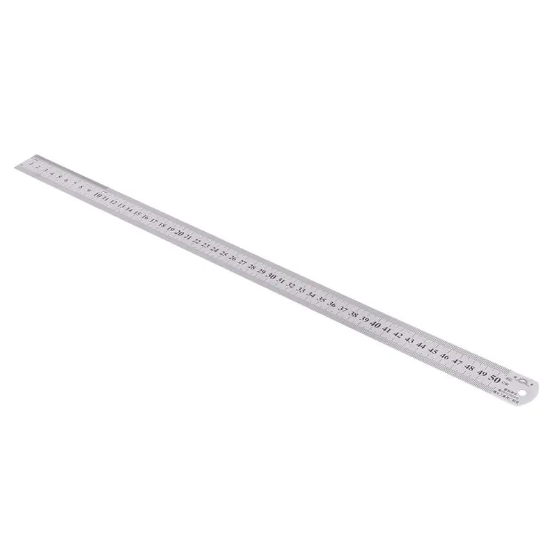 6X 그루브 우측 스테인리스 스틸 미터법 자 50cm 스테인리스 미터법 자