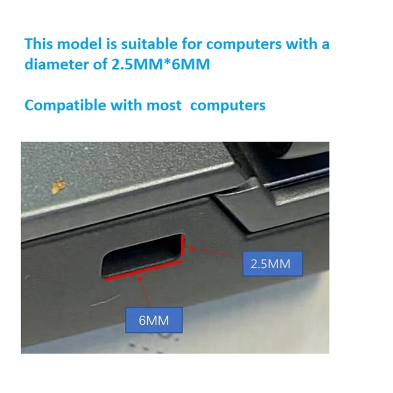 3X Computer Lock Laptop Lock Suitable For 6Mmx2.5Mm Nano Hole For HP Laptop Security Key