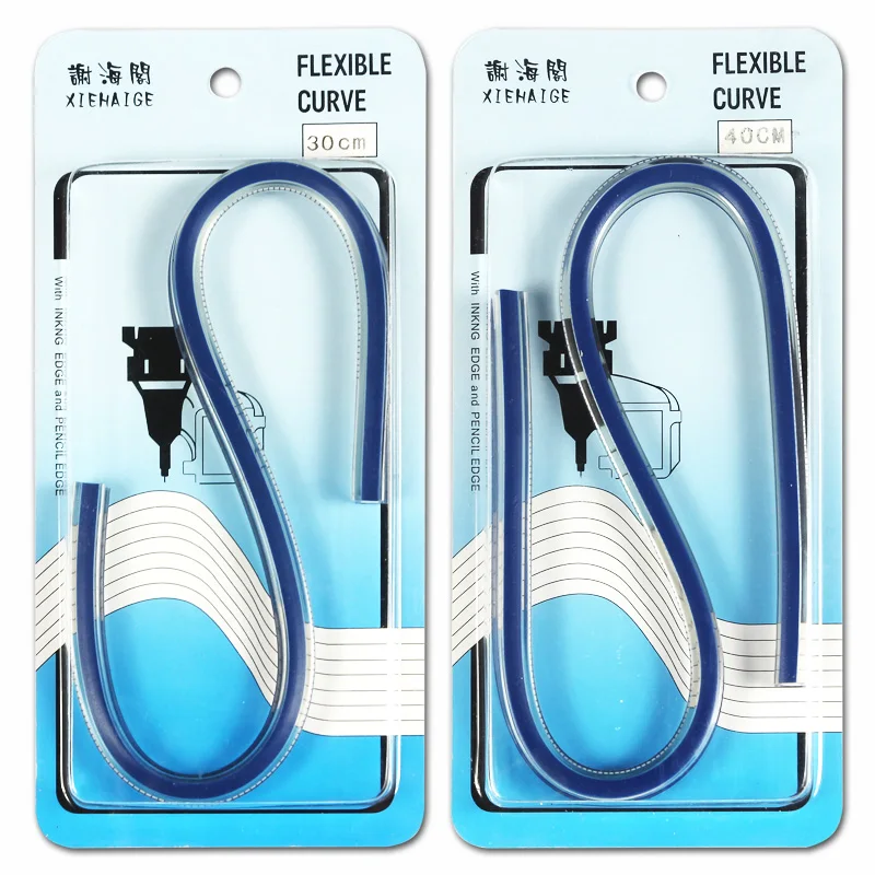 Flexible Curve Ruler Drafting Drawing Tool Serpentine Plastic School office supplies 30cm 40cm 50cm 60cm drawing ruler plastic ruler curve ruler
