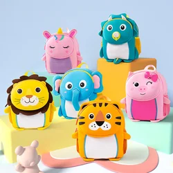 2022 3D Animals Kids Backpacks Elephant Unicorn Dinosaur School Bags Girls Kindergarten Toddler Boy Schoolbag Mochilas Escolares