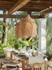 New Design Handmade Woven Wabi Sabi Rattan Grass Thailand Japanese Simple Natural Australia House Popular Pendant Lamps Lights 4