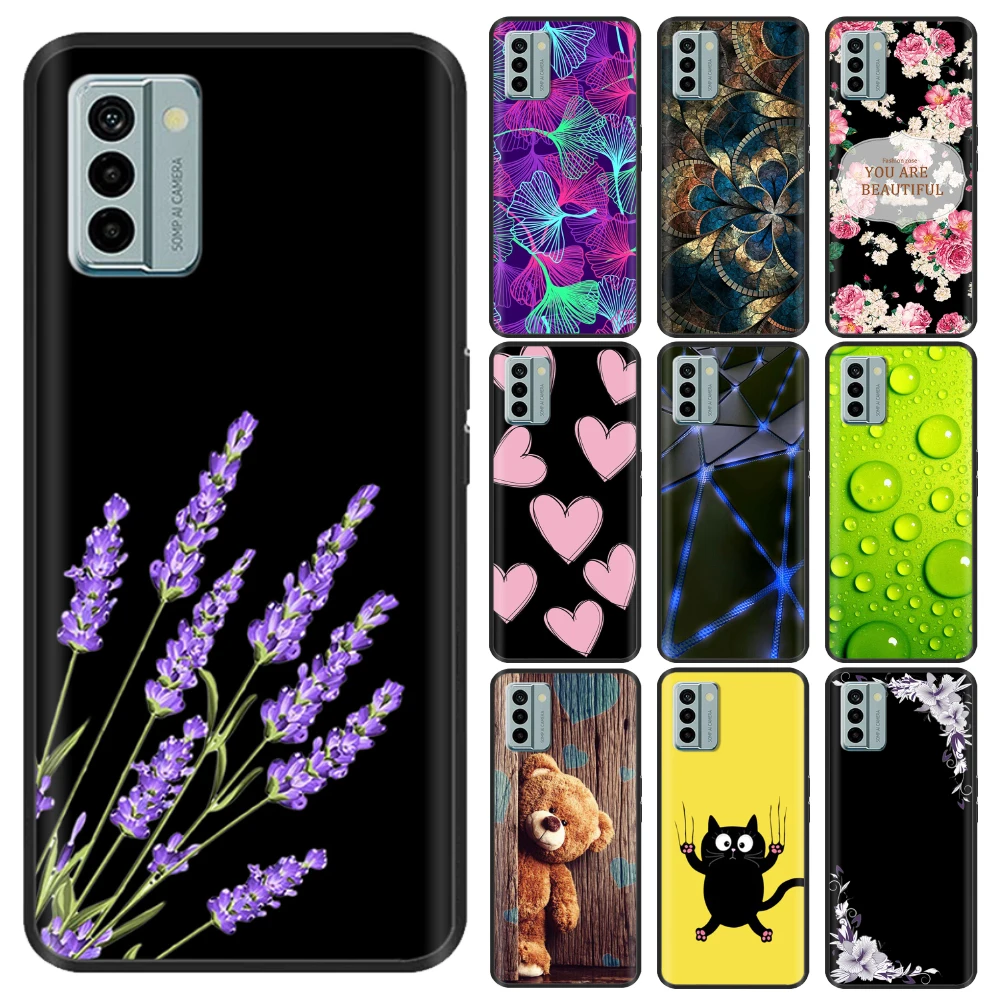 Nokia G22 Cool Silicone TPU Protective Shell - Painted Soft Back Cover with Black Bumper