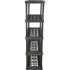 5-Tier Heavy Duty Ventilated Storage Shelf, 150 lbs per Shelf, Plastic Shelving Unit 3