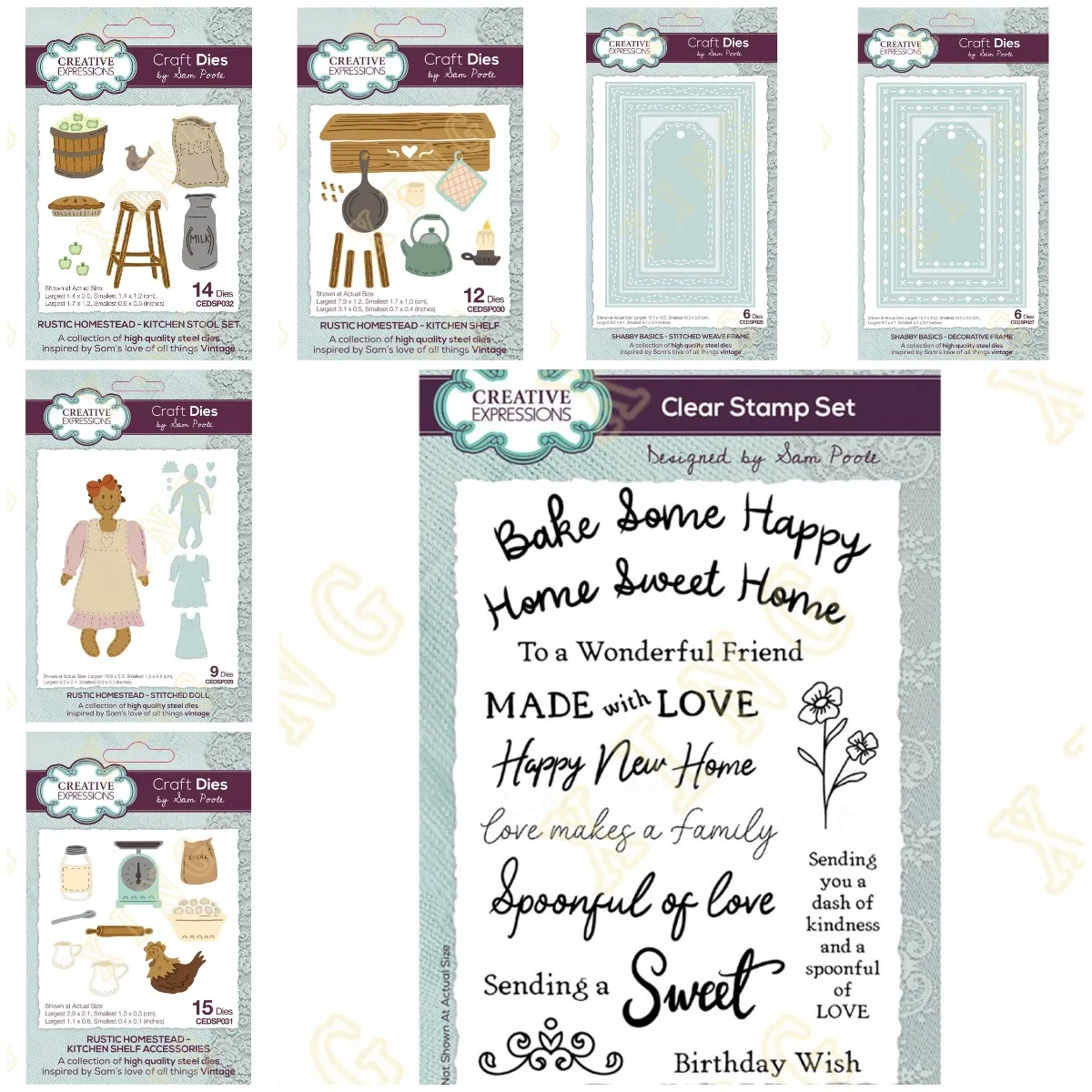 

New Kitchen Stool Shabby Basics Cutting Dies And Stamps Scrapbook Diary Decoration Stencil Embossing Template DIY Greeting Card