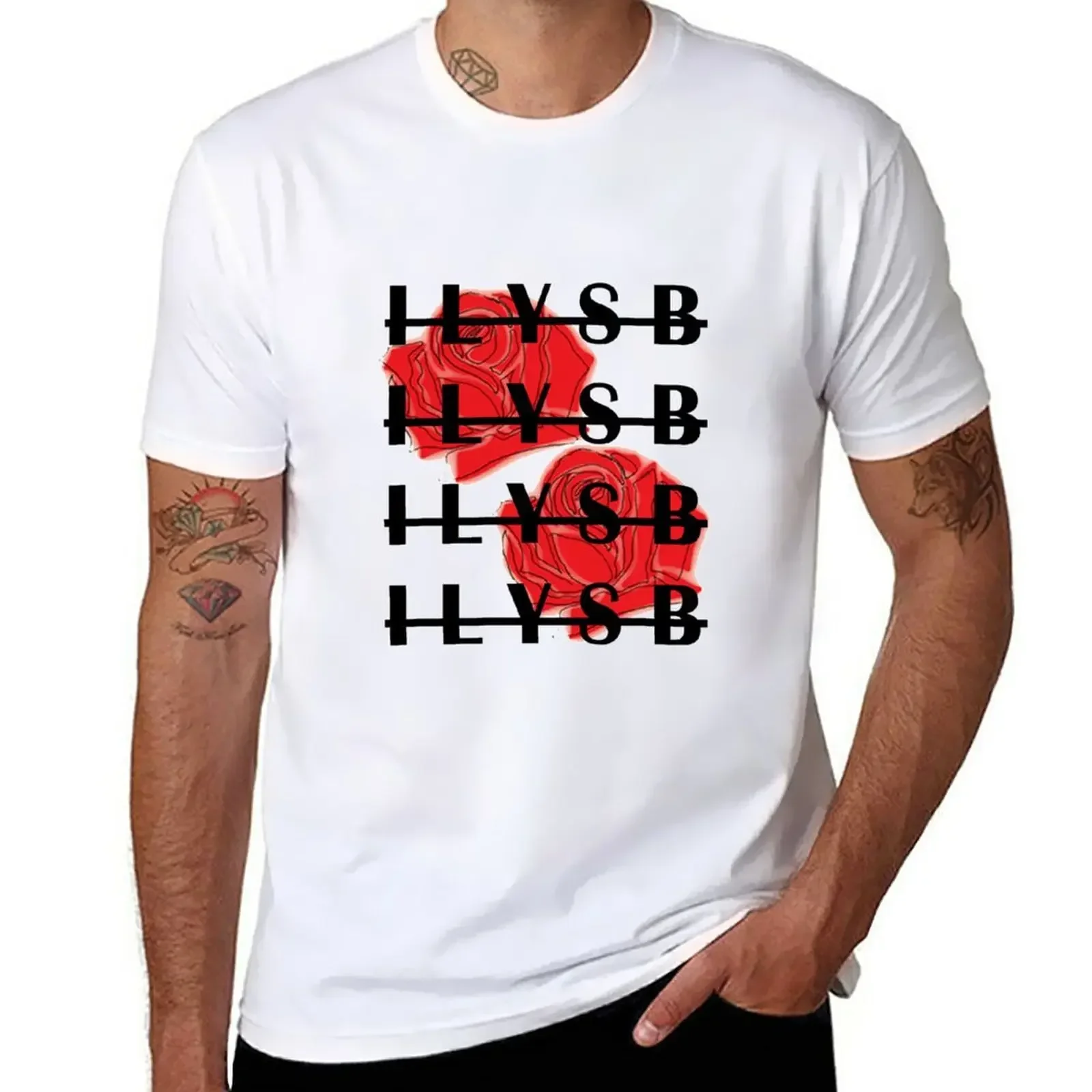 Футболки LANY мерчаризе, Спортивные фанаты, новая коллекция, белая мужская футболка, упаковка