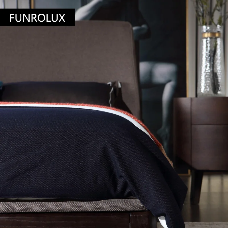 Fabric bed light luxury modern minimalist master bedroom double bed Internet 1.5m1.8M marriage technology fabric